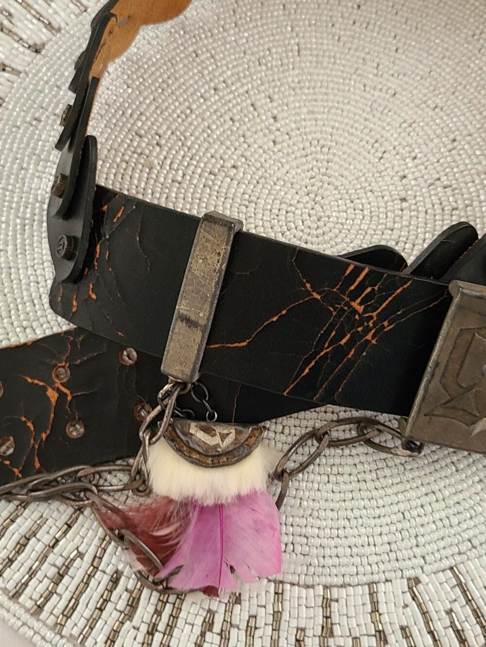 Galliano women Leather Belt